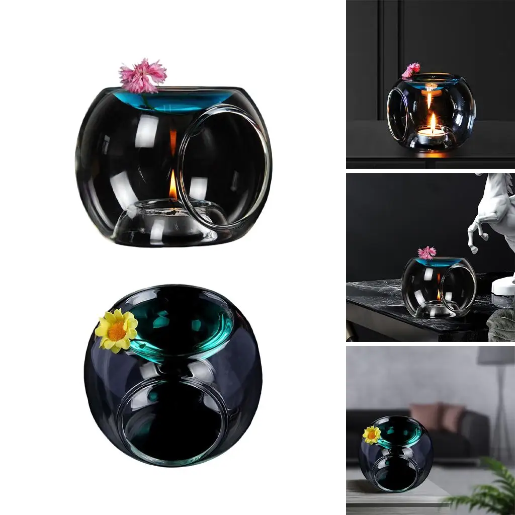 Burner, Fragrance Gifts Romantic Heat Resistant Furnace, Candle Holder, Essential Oil, for Home Bedroom