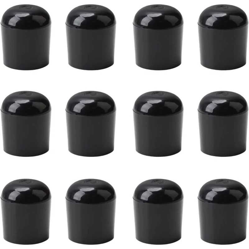 Folding Chair Leg Caps, 12 Pcs Floor Protectors/8 Inch Rubber Feet Furniture
