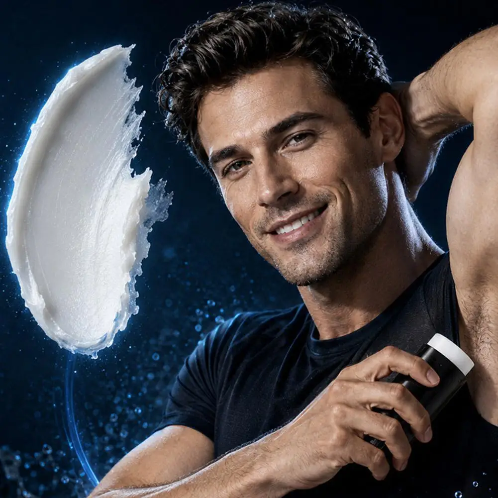 Men's Deodorant Stick Anti Sweating Keep Drying Lasting Fragrance Remove Armpit Odor Underarm Refresh Sticks Fade Body Odor ﻿