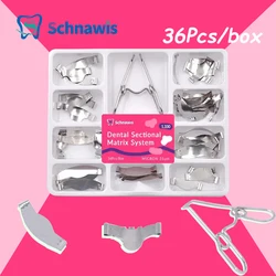 Dental Sectional Contoured Metal Matrices Matrix With Springclip Denspay No.1.330 Band Resin Clamping/Seperating Dentist Tools