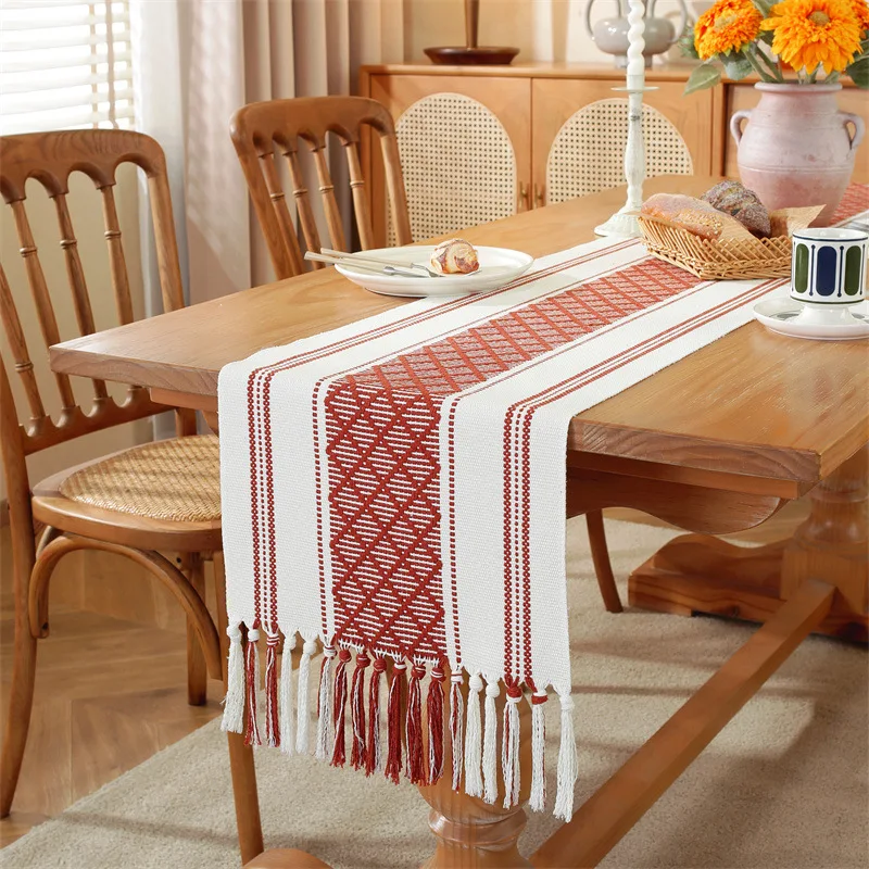 HYS table flag modern dining table decorative cloth long bed flag bedside towel light luxury coffee table tablecloth