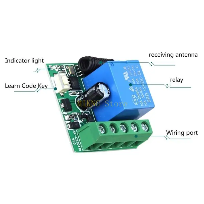 315MHZ433MHz 2 CHANNEL Wirelessrelays Interruptores control remoto Transmisores receptor Mejor venta