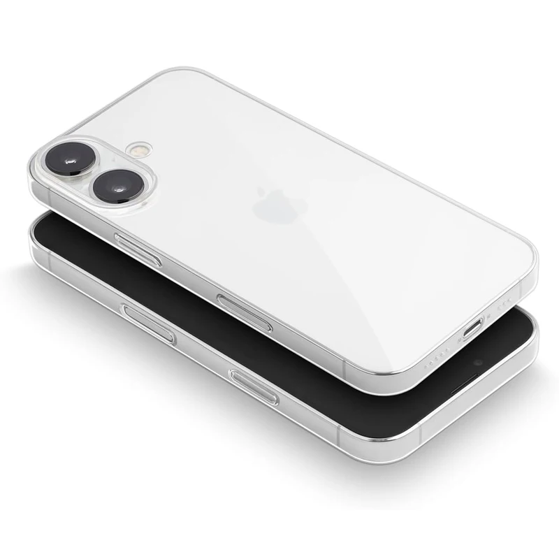 Ultradun siliconen transparant TPU-hoesje voor iPhone 16 Pro Max Plus plus Fit Beschermende siliconen kristalheldere zachte achterkant