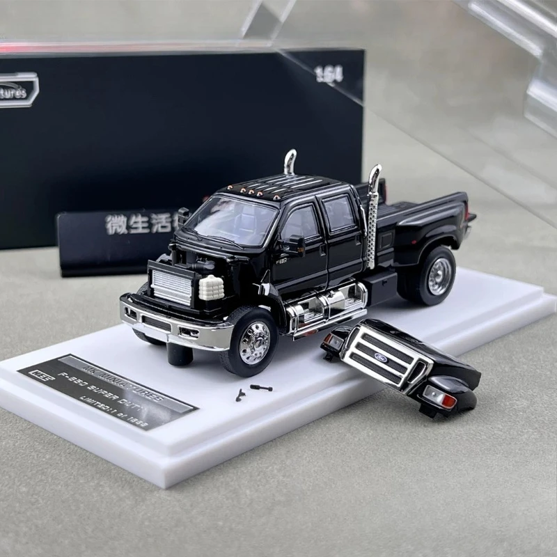 modele-de-voiture-miniature-en-alliage-moule-sous-pression-edition-exposition-f650-super-duty-hec-echelle-1-64-pour-collection-et-exposition