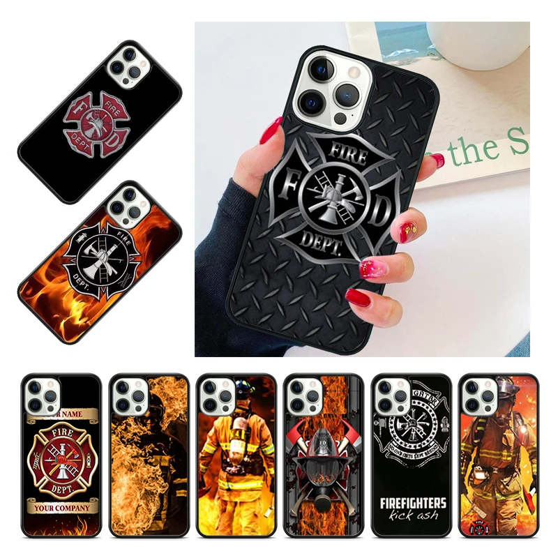 fire fireman firefighter Phone Case Cover For iPhone 15 16 14 13 12 Pro Max mini 11 Pro Max XS X XR Plus Coque Shell