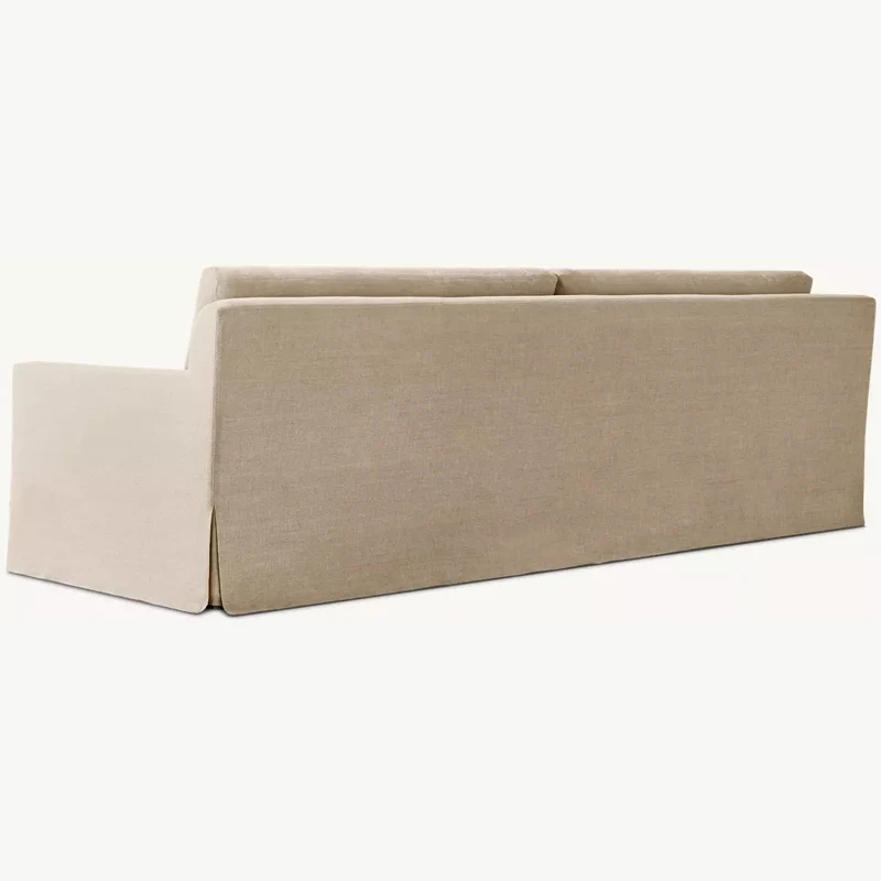 Sofá de sala de estar, sofá moderno de tela de lino, modular cómodo de lujo