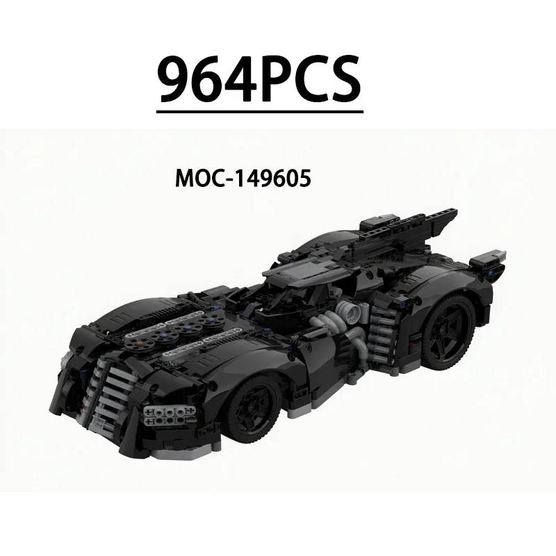 MOC-154479 Building Block Sports Car Convertible Racing Car Toy Model 935PCS Birthday Holiday Christmas New Year Gift Decoration
