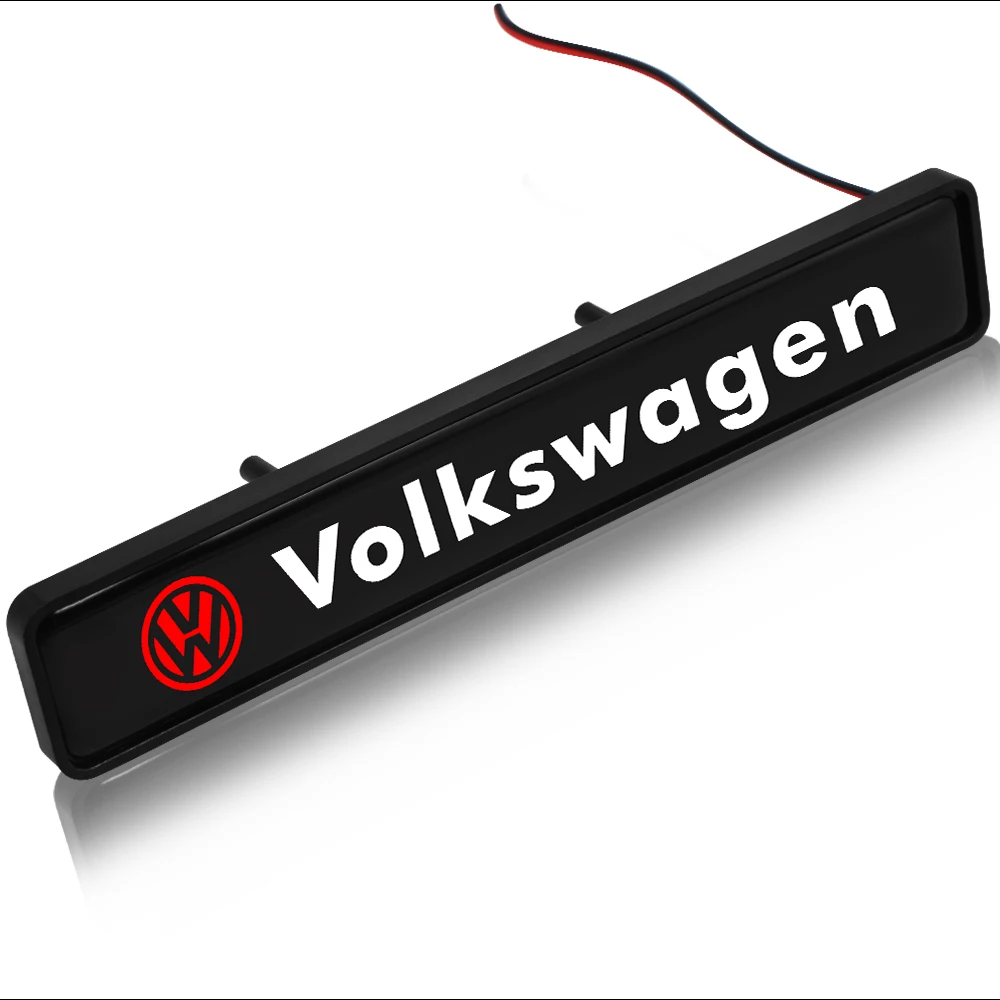 Auto-Dekorationslicht LED Frontgrill-Emblem Abzeichen Dekor für VW Polo Passat B5 B6 B7 T4 T5 Golf 4 5 6 Tiguan Jetta Gol – Detail 6