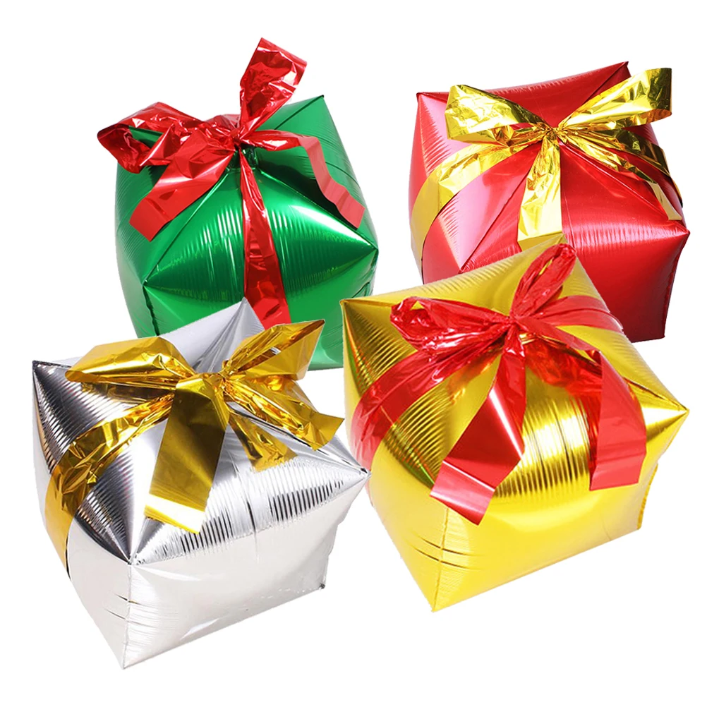 

4pcs Aluminum Foil Balloons Christmas Decoration Party Supplies Bright Color Premium Material Safe Non Leaking Home Bar Club