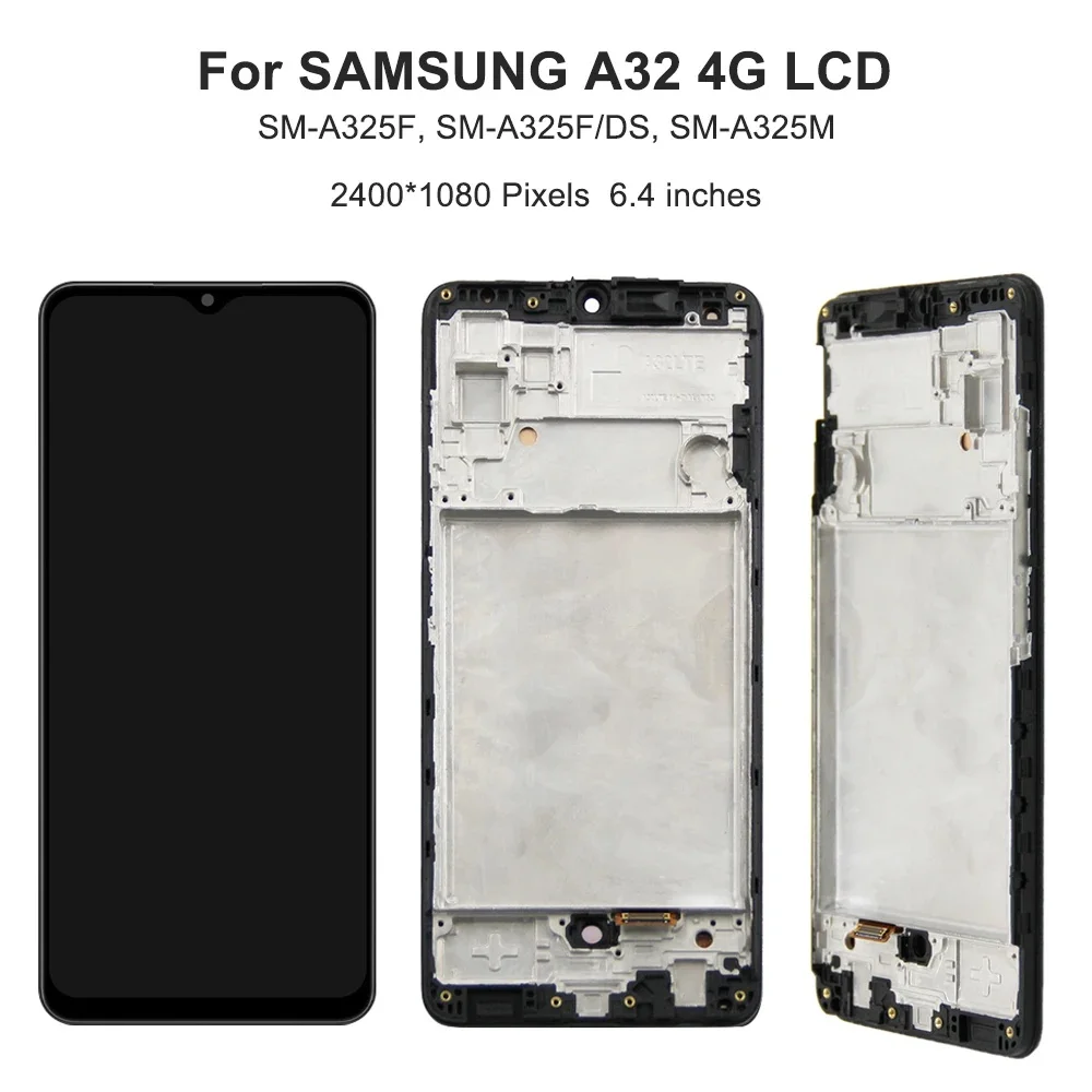 OLED Quality For Samsung A32 LCD Display Touch Screen Digitizer Assembly 4G For Samsung A32 4G LCD A325 A325F A325F/DS Display