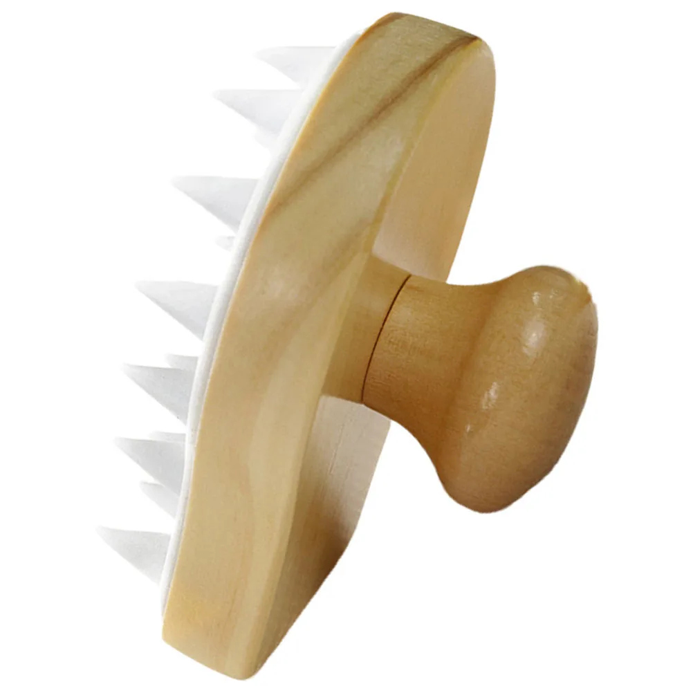 

Durable Wood Scalp Massage Brush Lightweight Hair Shampoo Brush Relax Scalp Itch Relief Dandruff Scrubber Hair Care Tool