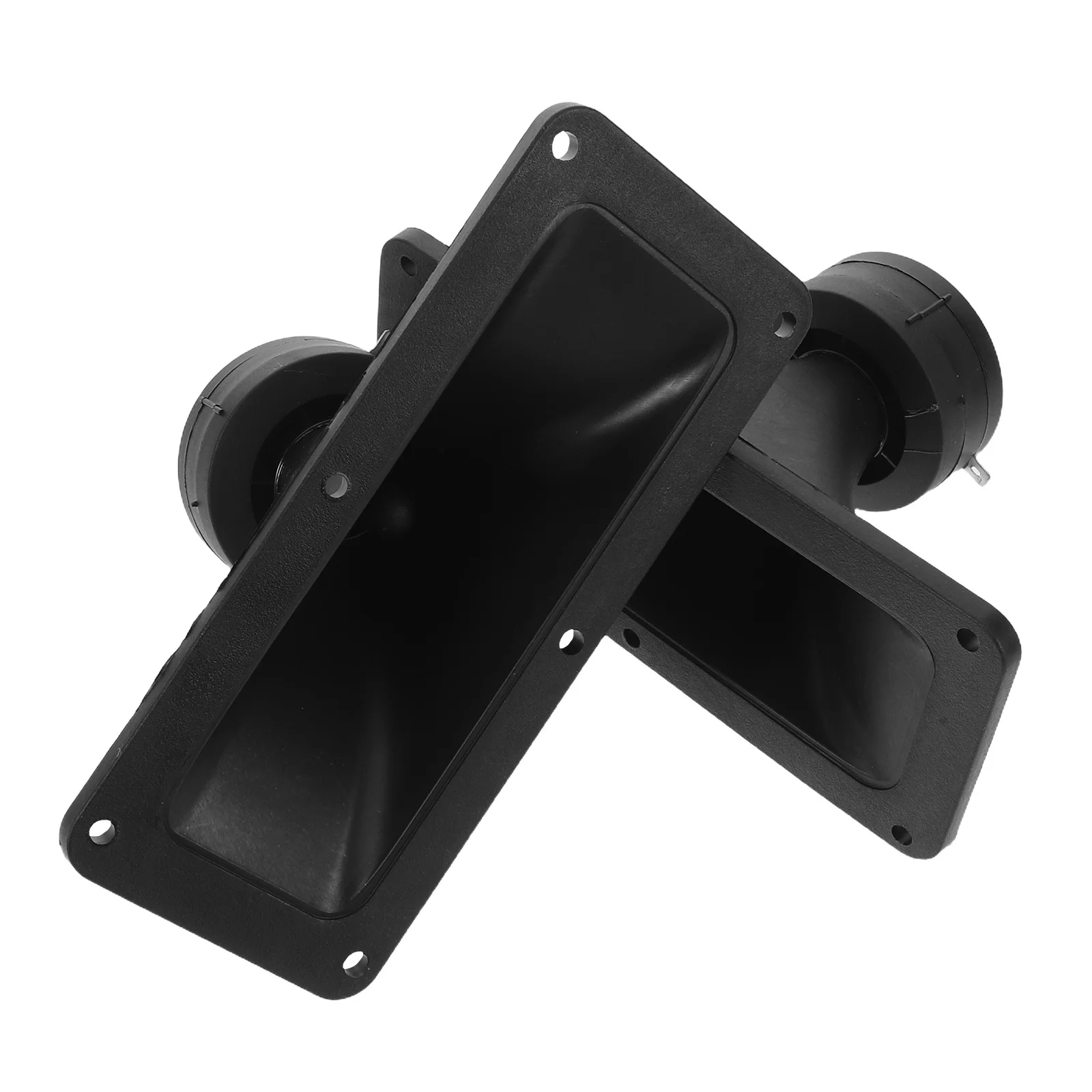 2pcs Horn Tweeter Rectangular Speaker Accessory High-Resolution Sound For Car Home Audio Events Plastic Horn Tweeters Stage