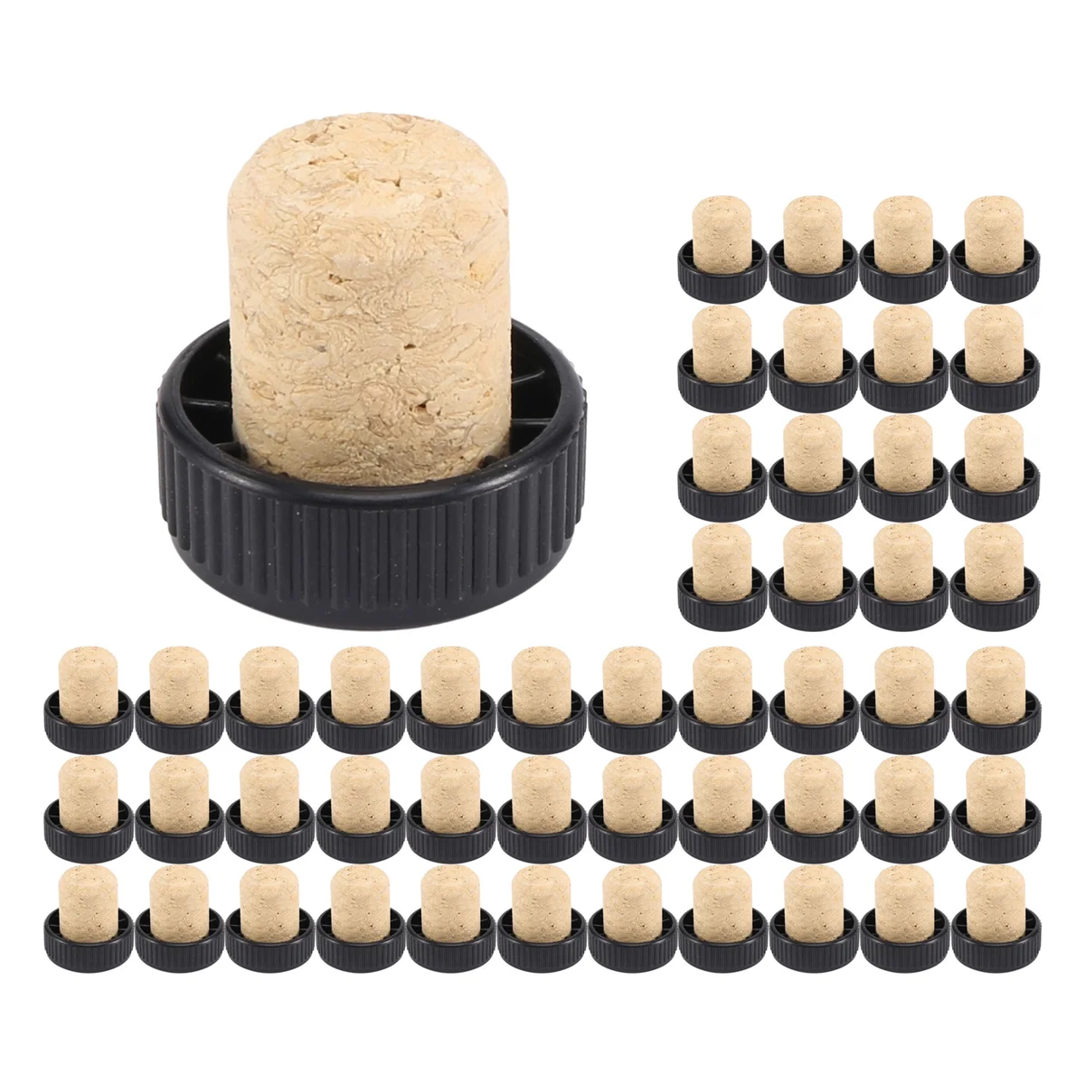 Cork Plugs Cork Stoppers Tasting Corks T-Shape Wine Corks with Plastic Top Wooden Wine Bottle Stopper Bottle Plugs Corks