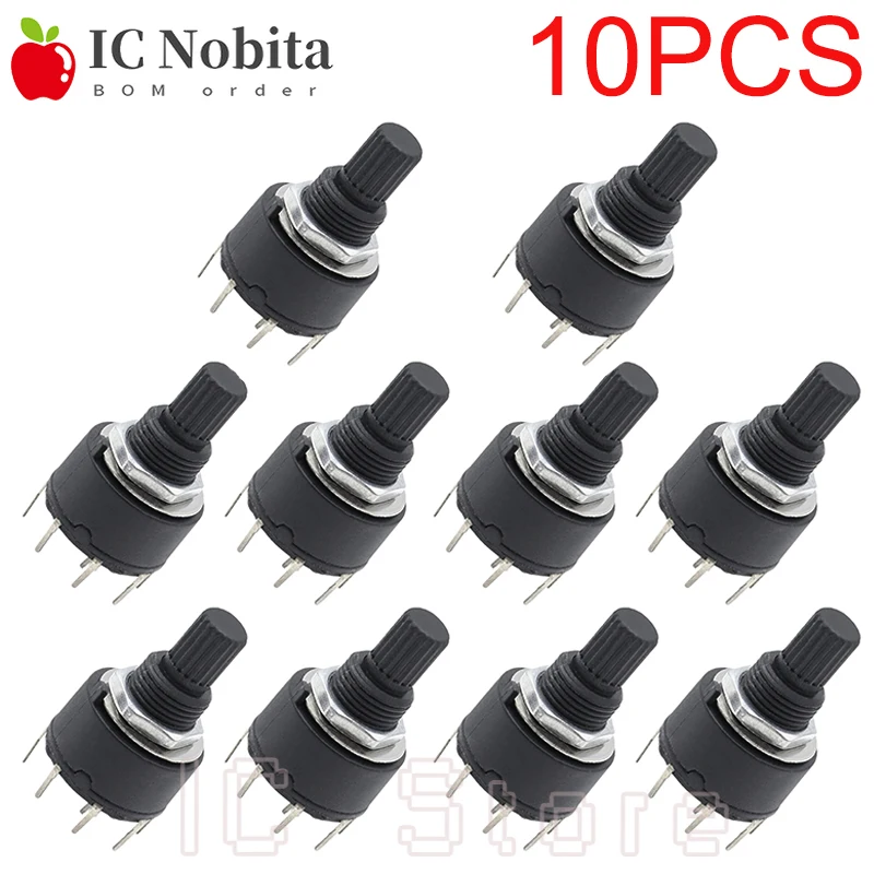 10PCS RS16 RS26 Selectable Band Rotary Channel Selector Switch Single Deck Rotary Switch Band Selector 1P12T 2P6T 3P4T 4P3T 1P5T