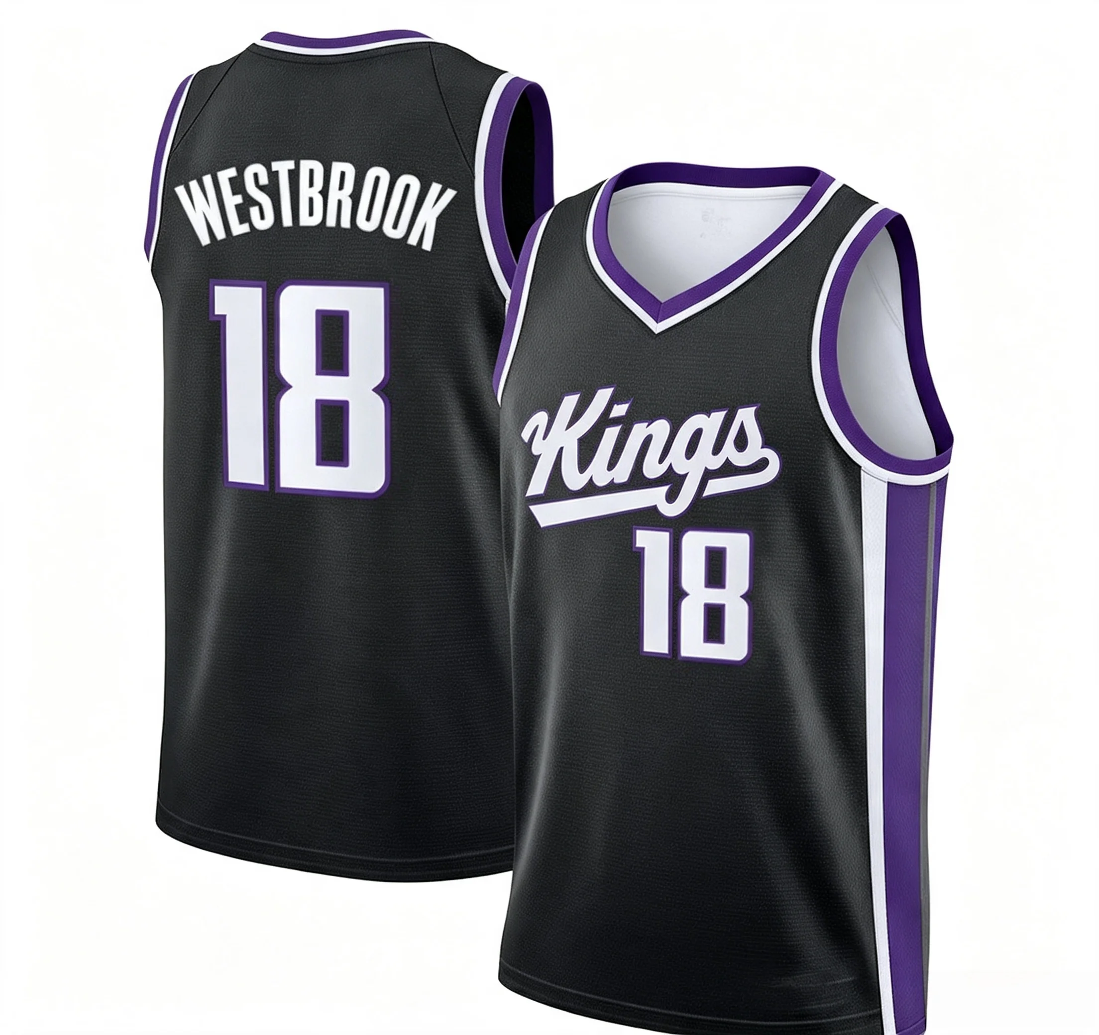 Oklahoma Russell Westbrook Klassisches Basketballtrikot für Herren, Sommer-Sportbekleidung, Komfortable Weste, Atmungsaktiv, Schnelltrocknend, Streetwear – Detail 3