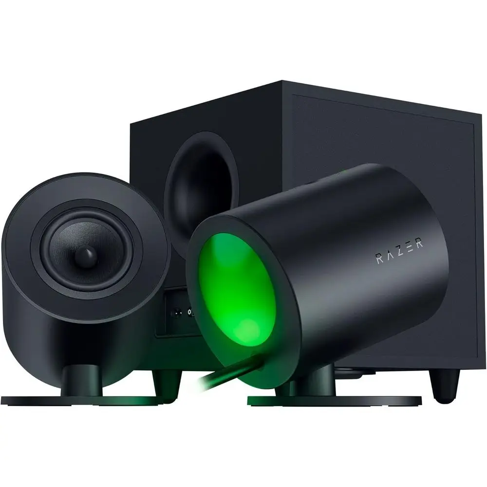 

Full-Range 2.1 Gaming Speakers with Wired Subwoofer: THX Spatial Audio - RGB Lighting - 3 Drivers - 5.5 Down-firing Subwoofer -