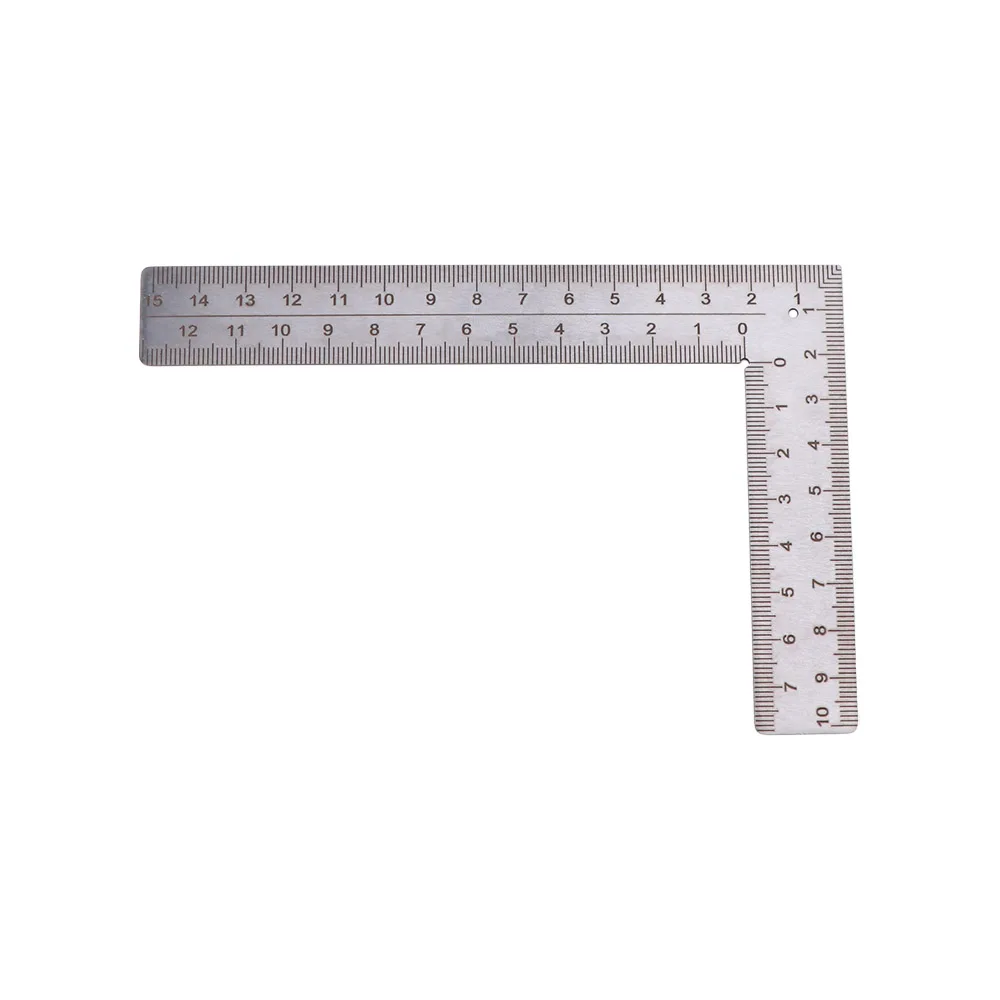 

Двусторонняя измерительная линейка из нержавеющей стали, L-образная, высокоточная, миниатюрная, для обучения
