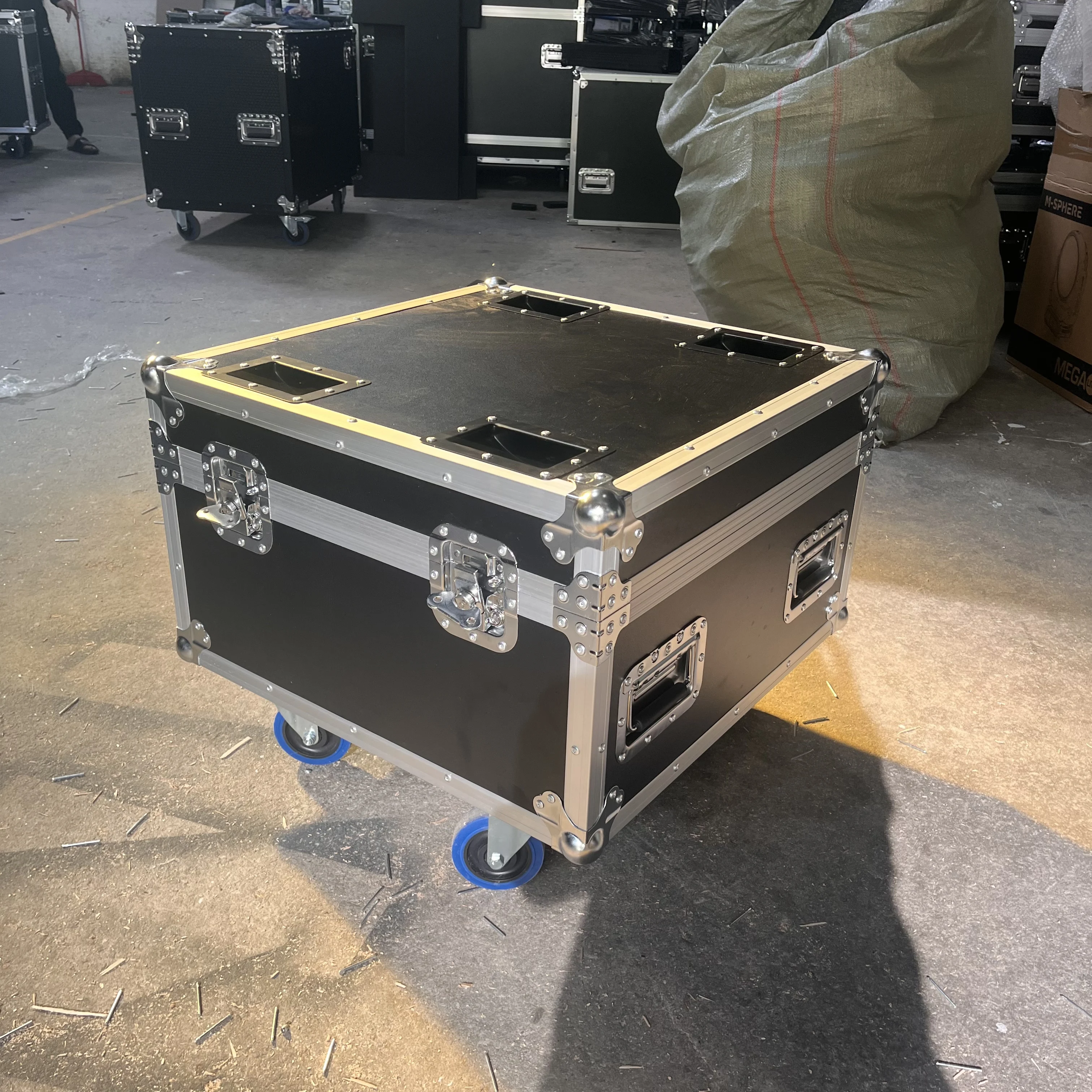 Heavy Duty Cable Case Professional Aluminum Flight Road Case Universal Flight Case On Wheels