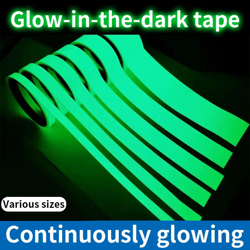 Super bright night glow tape glowing stickers night self-adhesive fluorescent strips for staircases at night