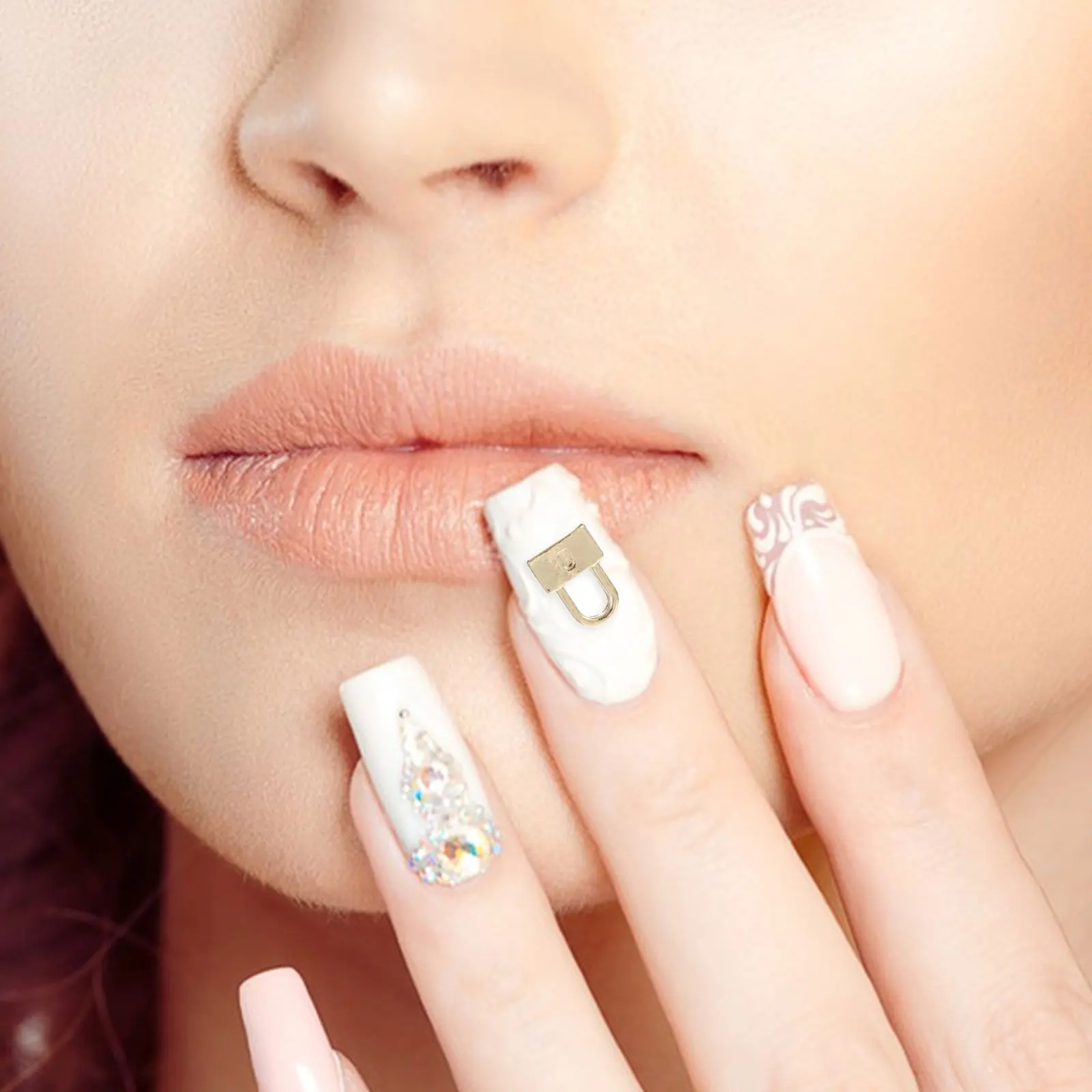 

10pcs Mini Gems for Women Natural Artificial Gems Nails Women Nail Charms Nail Charms For Fake Nails Manicure Decorations