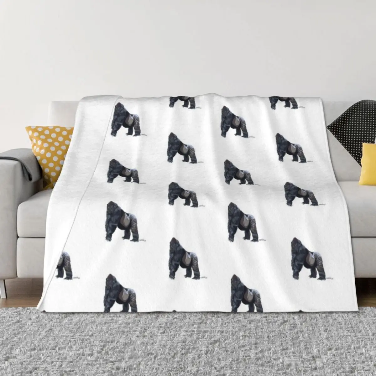 

Gorilla Throw Blanket Decoratives Hairys Luxury Brand Flannels Blankets