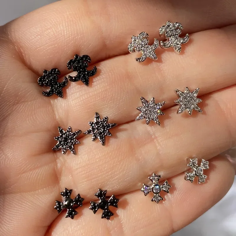 

MDLFES Mo!ssan Diamond Style To Simple Style Hundred Men's and Women's Couple Earrings Jewelry Wholesale Beige Letter