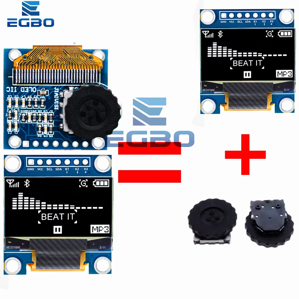 Módulo combinado SSD1315 con pantalla OLED de 0,96 pulgadas con codificador rotatorio y interruptor de dial de tres posiciones para Arduino