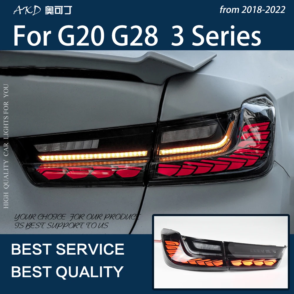 

Автомобильные фары для G20 2019-2022 3 серии 320i 325i светодиодный автомобильные задние фары в сборе модернизированные GTS проектные динамические аксессуары