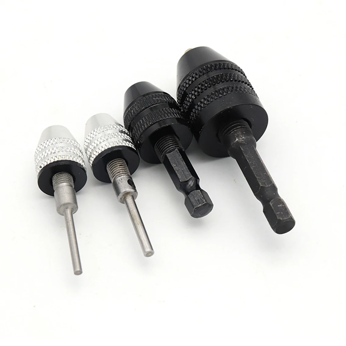 1PCS Hexagonal Shank Drill bit Adapter 0.3-3.4/3.6/6.5 Keyless Drill Chuck Impact Driver Adapter Electric Micro Motor Clamp