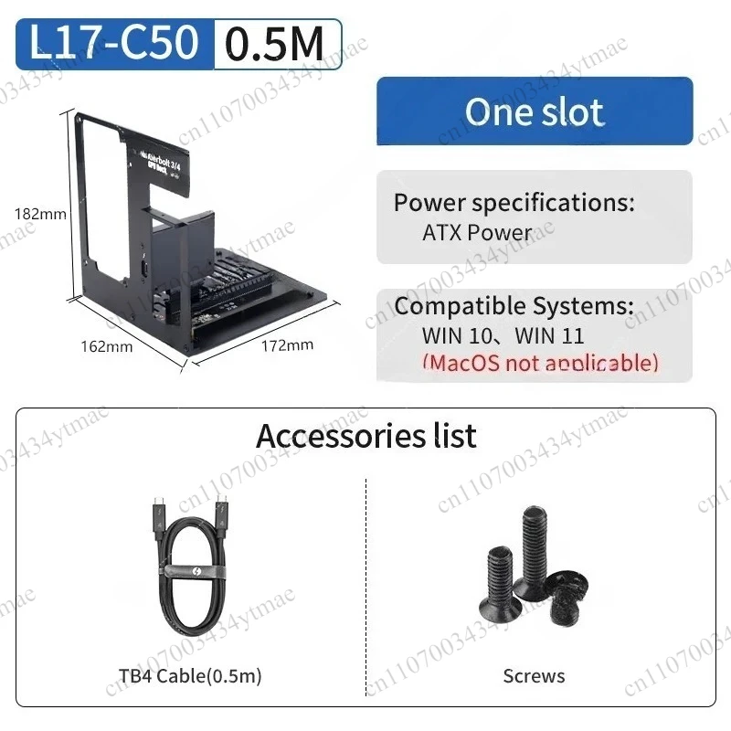 Thunderbolt 3/4 EGPU Dock External Graphics Card Docking Station Compatible With Various Graphics Cards Laptop Expansion Hub view 5