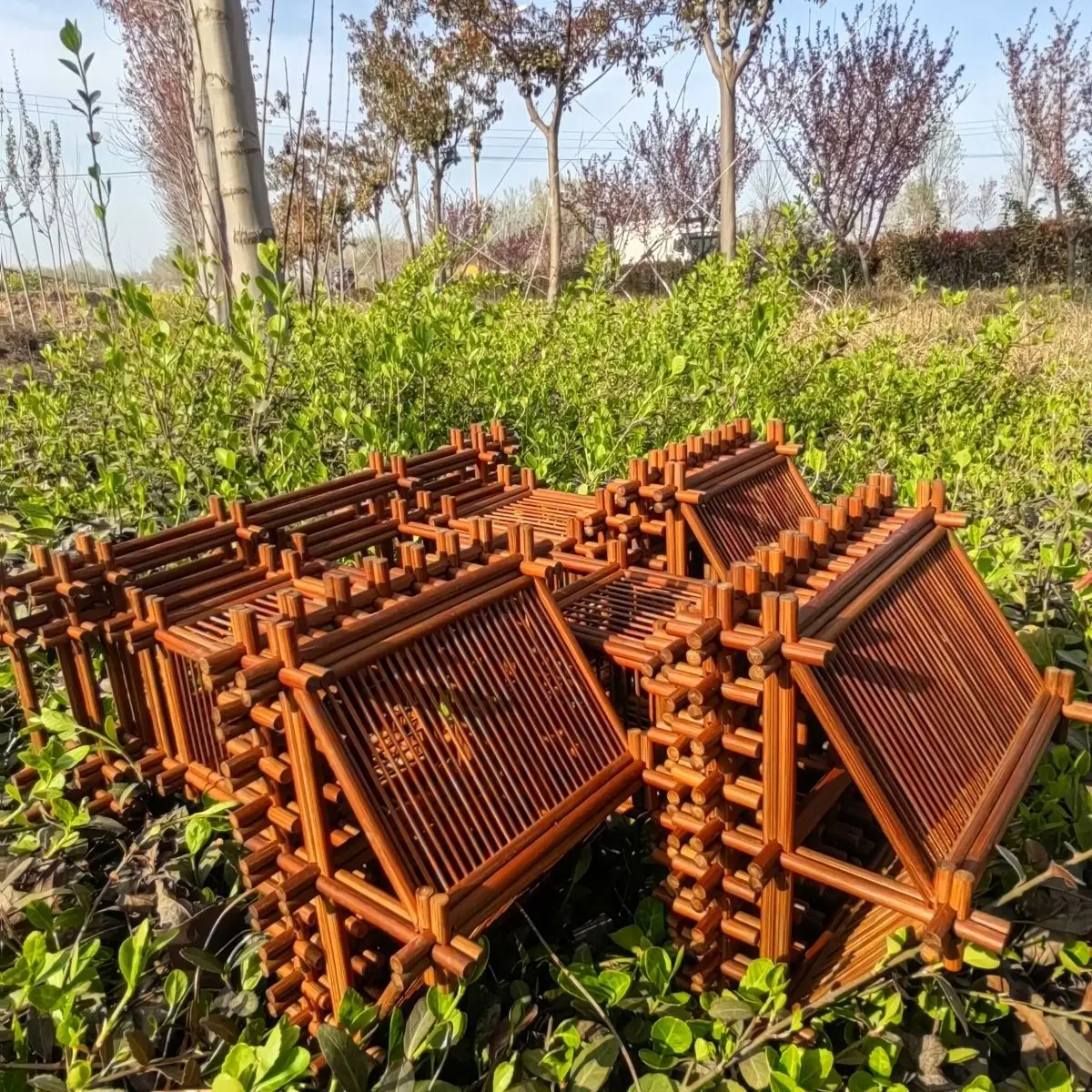 Purely handmade high-end soft decoration handicrafts ornaments ancient architectural models