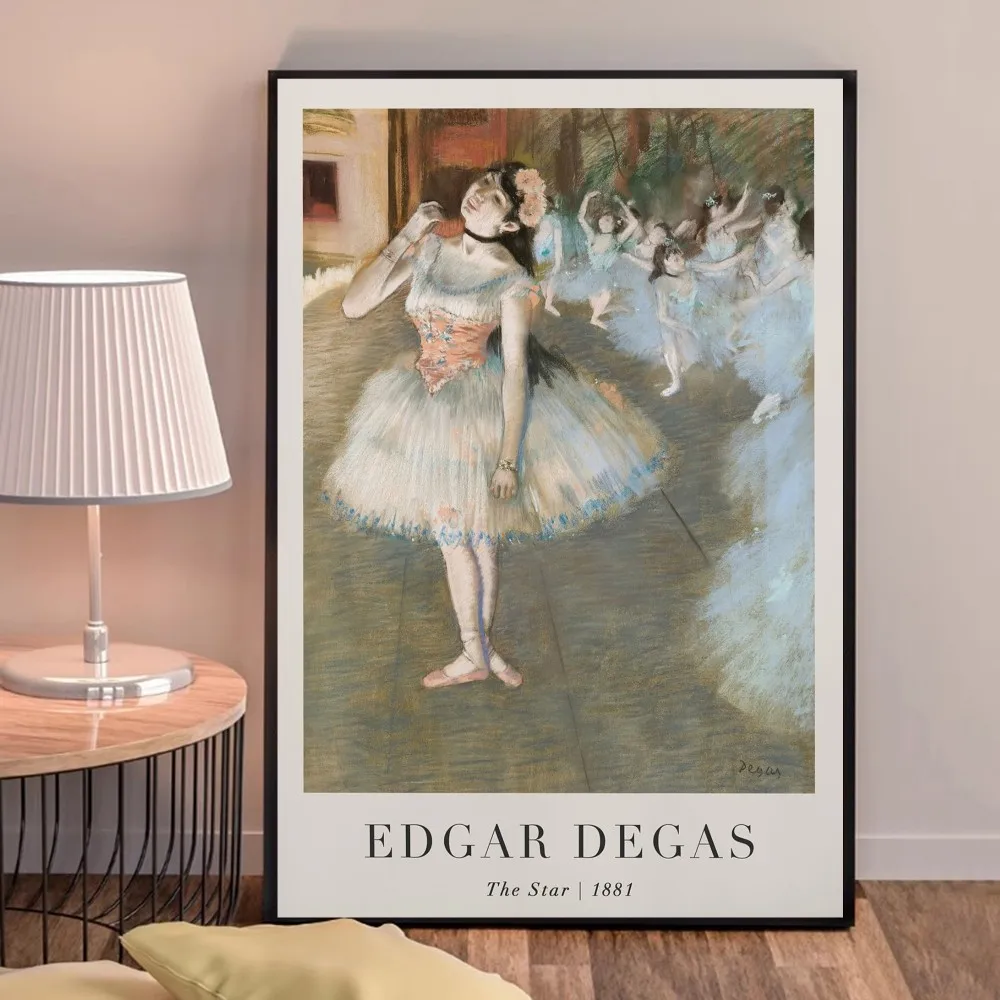 Impressionist Masterpiece Edgar Degas Ballerina Dancer Classic Vintage Posters Vintage Room Bar Cafe Decor Nordic Home Decor