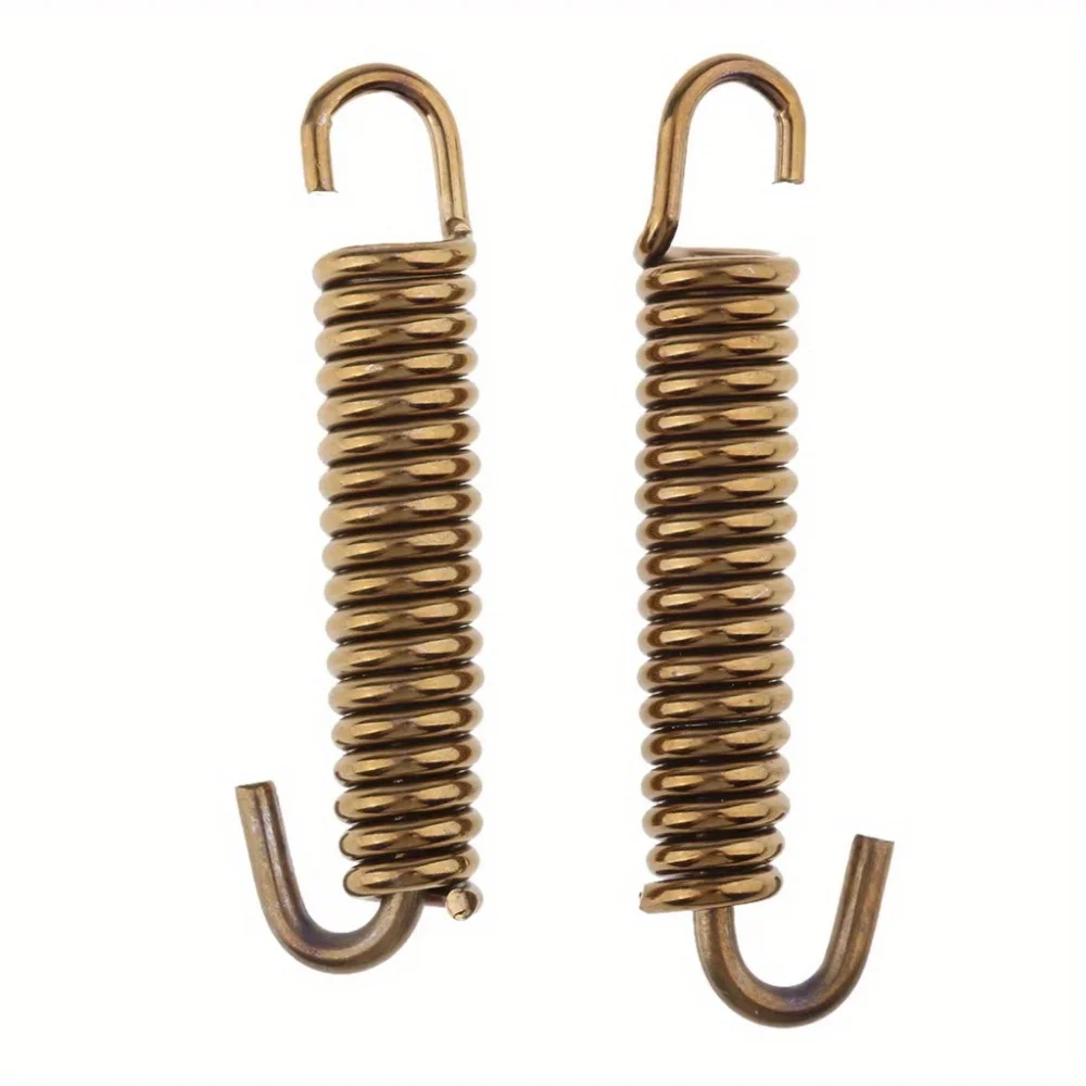 2Pcs Motorcycle Stainless Steel Exhaust Pipe Muffler Spring Hook Superior Strength&Appearance Exhaust Pipe Springs