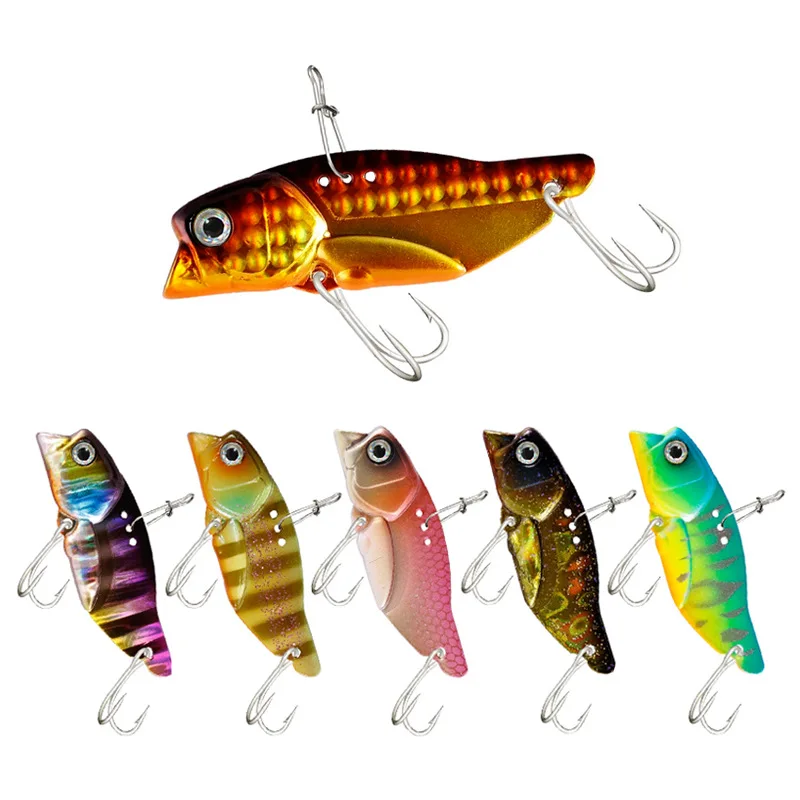 

2023 New Fishing Lure 5.8cm 14g VIB Wobbler Lure Long Cast Sinking Metal Vibration Lure Jerkbait Swimbait Artificial Bait