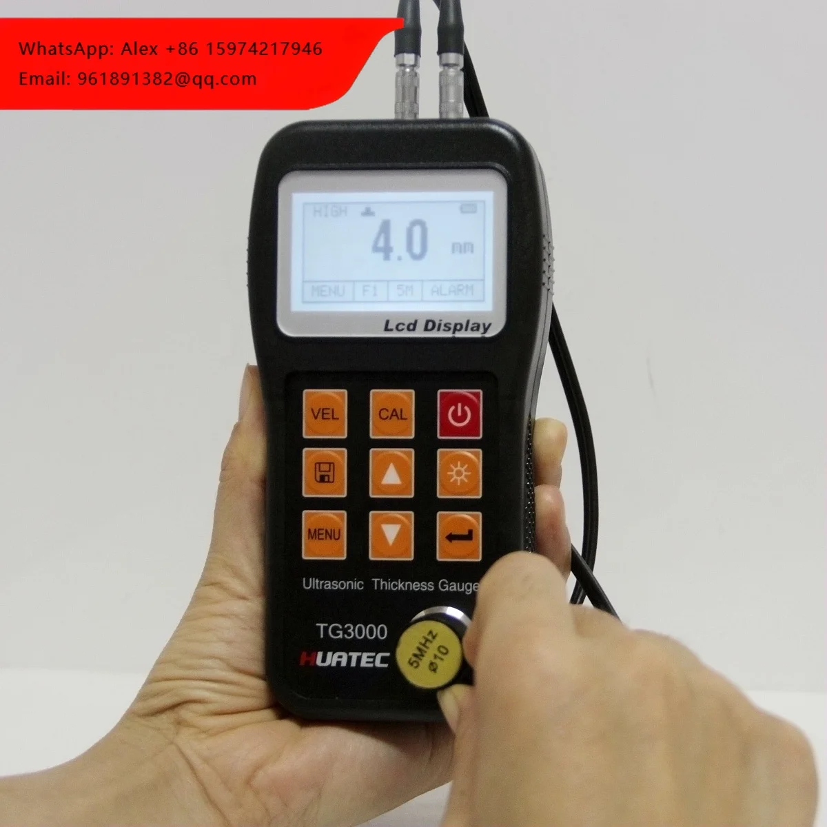 

Portable Ultrasonic Thickness Gauge Pipe Wall Thickness Meter TG-3300