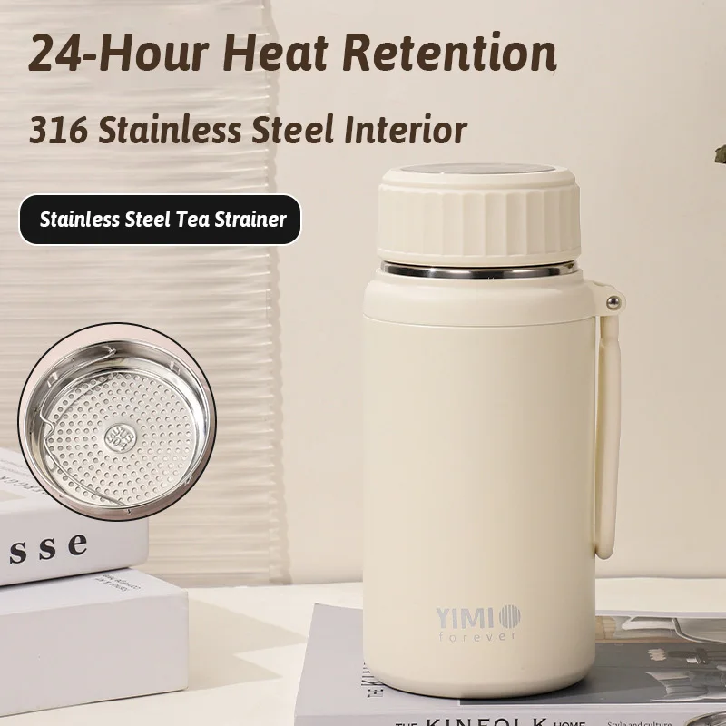 

1500ml Large Capacity Stainless Steel Thermos Sport Water Bottle with Filter Drinking Kettle for Hiking Fitness Camping Outdoor