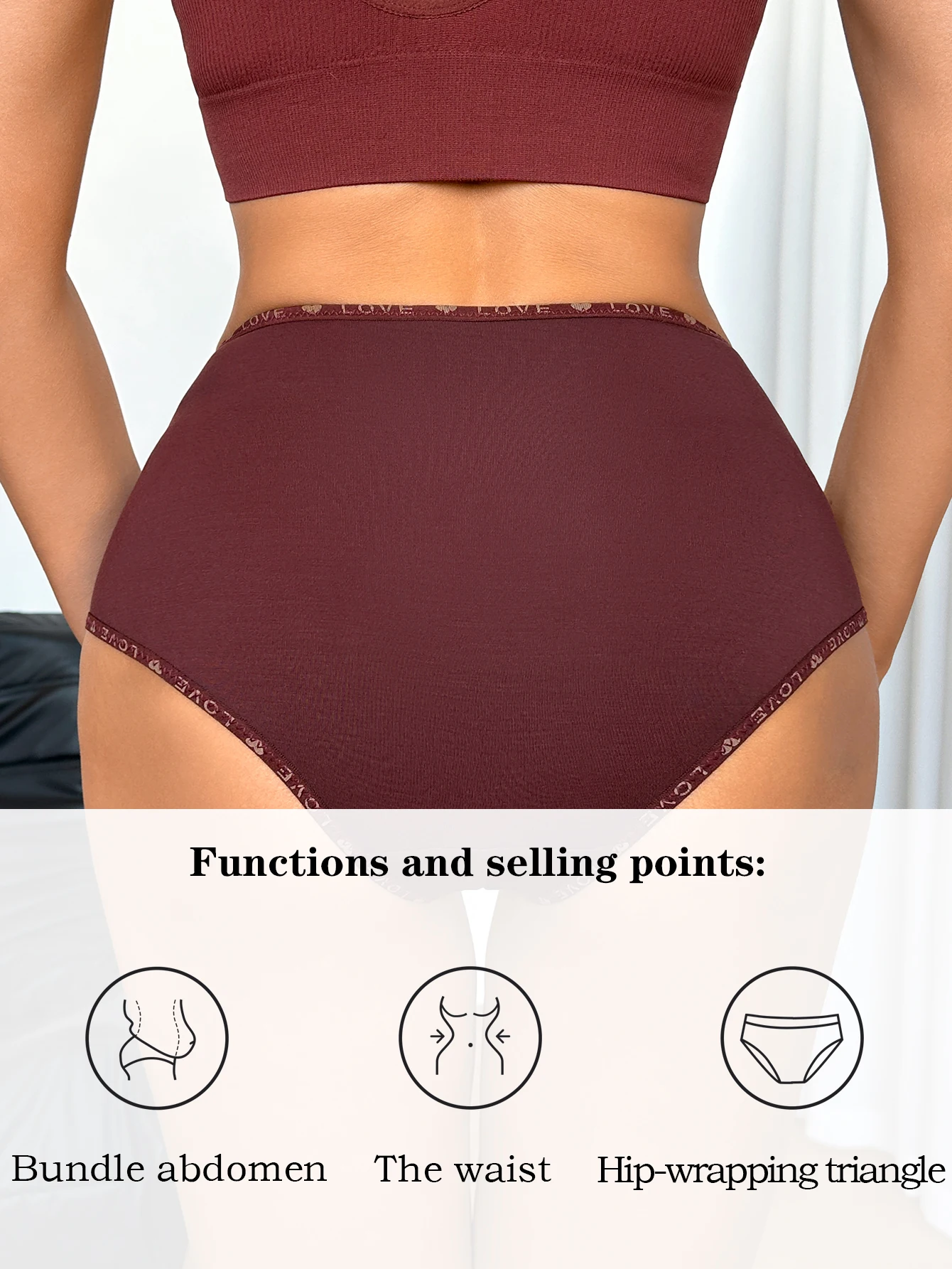 1PCS Women High Waist Seamless Panties Tummy Control Briefs Soft Breathable Solid Basic Underwear Ladies Lingerie S-XXL