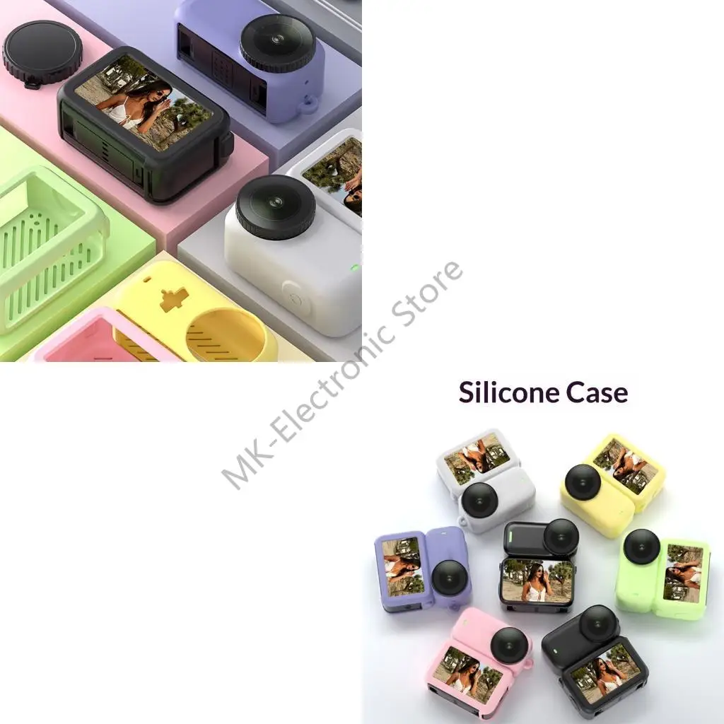 

R2LF Вентилируемый силиконовый защитный чехол для экшн-камер, защита объектива, противоударный