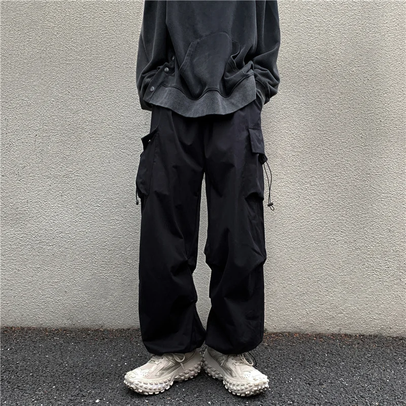 Streetwear Hip Hop Joggers Cargo Pants Men Multi-Pocket Elastic Waist Harem Trousers Male Harajuku Casual Man Sweatpants F76