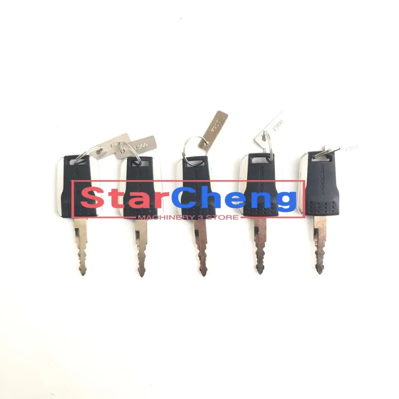 

Higher Quality for Deawoo Doosan Bobcat Terex Excavator Heavy Equipment Ignition Start Switch Door Lock Fit E80 5 PCS F900 Key