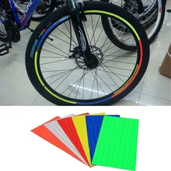 Bicycle Tire Reflective Sticker Wheel Spokes Tubes Strip Safety Warning Light Reflector Sticker 21*10*0.2CM Bicycle Accessories