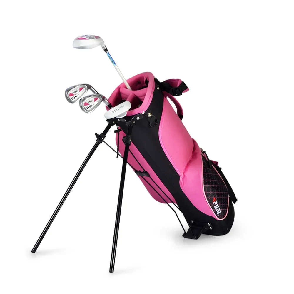 PGM Junior Kids Golf Bag, Portable Golf Rack Stand Bag Light Golf Club Set Bag Can Accommodate Sports Travel Bags