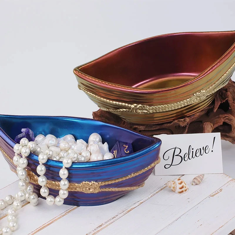 

DIY кристаллическая форма для эпоксидной смолы, гипсовый цемент, пиратский корабль, лодка, коробка для хранения, контейнер, декоративное зеркало, силиконовые формы