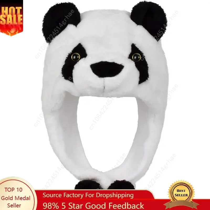

Animal Plush Hats for Boys Girls Women Men Halloween Party Costume Winter Soft Warm Funny Beanies for Teen Adult