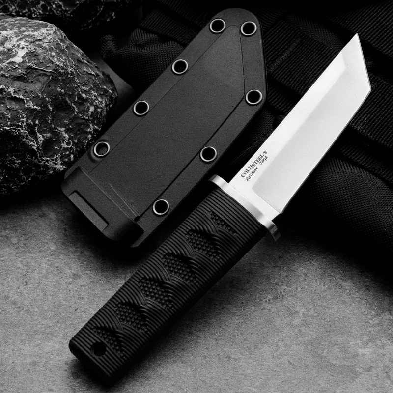 EDC Mini Samurai Combat Knife Outdoor Tactical Military Fixed Blade Self Defense Knives Hunting Multitool Survival Gear Tools