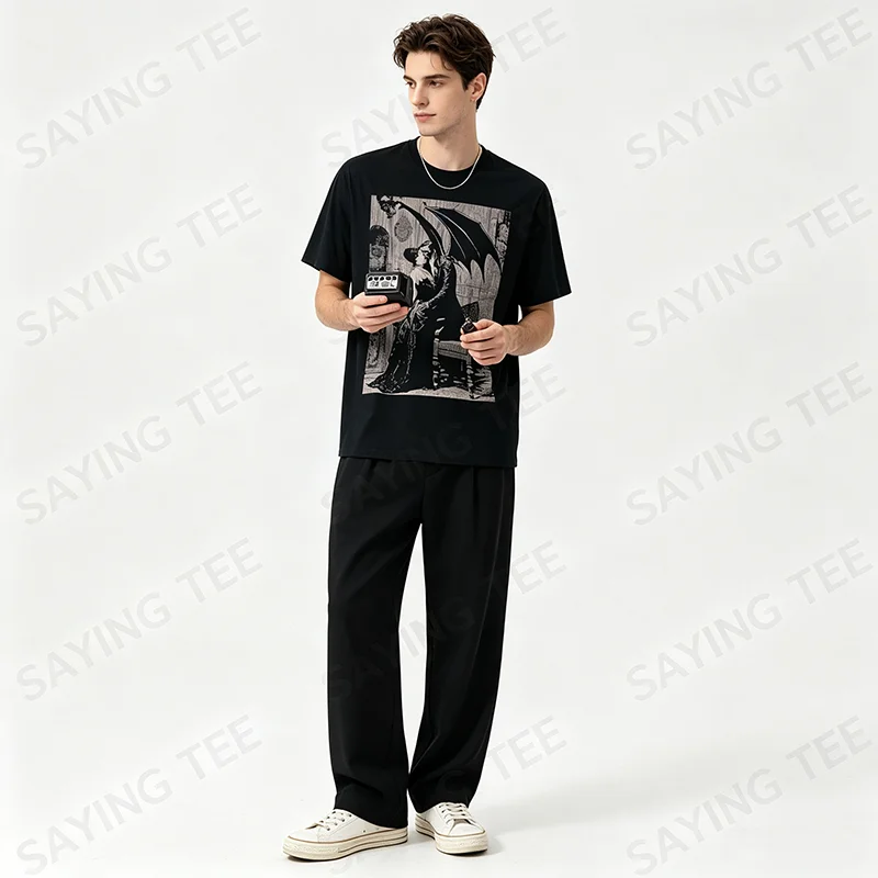 Vampirkuss | Romantisches Goth Gothic Grunge Alt Ästhetisches T-Shirt Y2k Dramatischer Horror Dunkelheit Halloween Kostüm Neuartiges Geschenk – Detail 6