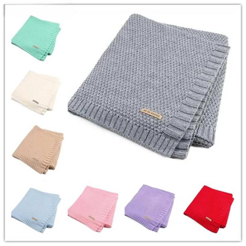 Baby Blanket Knitted Newborn Swaddle Wrap Blankets Super Soft Toddler Infant Bedding Quilt For Bed Sofa Basket Stroller Blankets