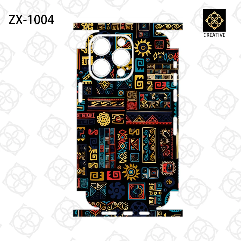 For iPhone17 14 13 Pro Max 12 Mini 15 16 Colorful  Film Wrap Stickers Cases Back Cover Decal Skin 3M Film Protector Sticker