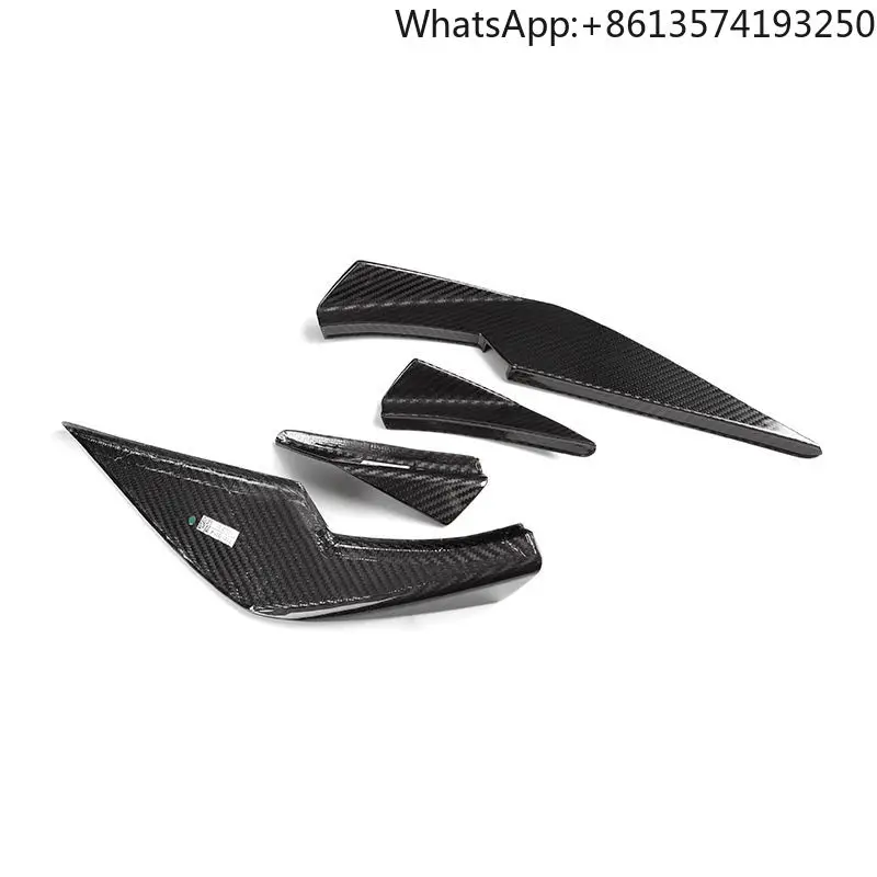 

For BMW New Arrival Real Dry Carbon Fiber Front Bumper Trims G80 G81 G82 G83 M3 M4 Front Bumper Canards