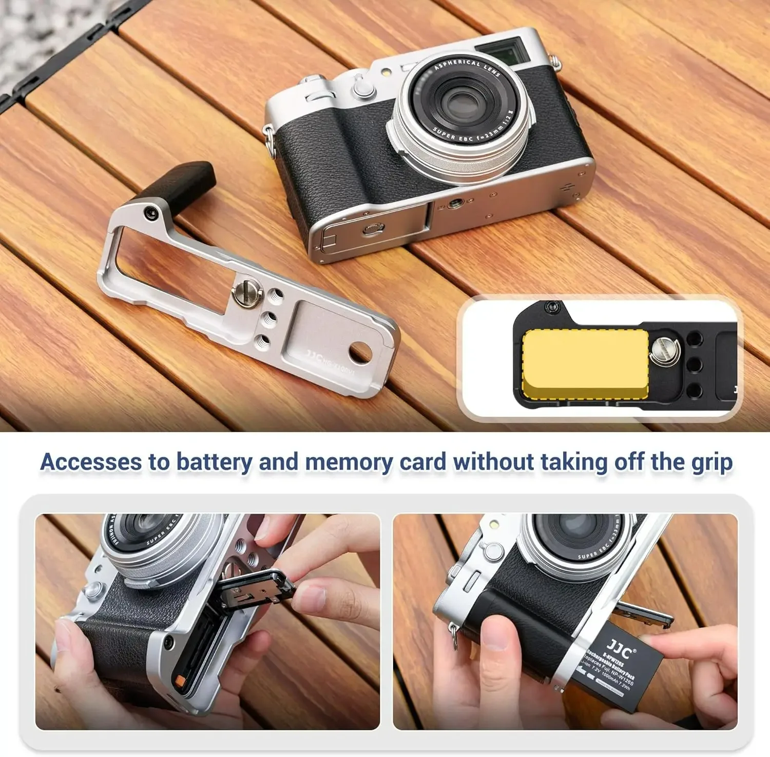 دعامة على شكل حرف L لكاميرا JJC لكاميرا Fujifilm X100VI